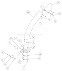 DischargeáChuteáAssembly Diagram and Parts List for SC5540B 73554 Bear Cat Chipper Shredder